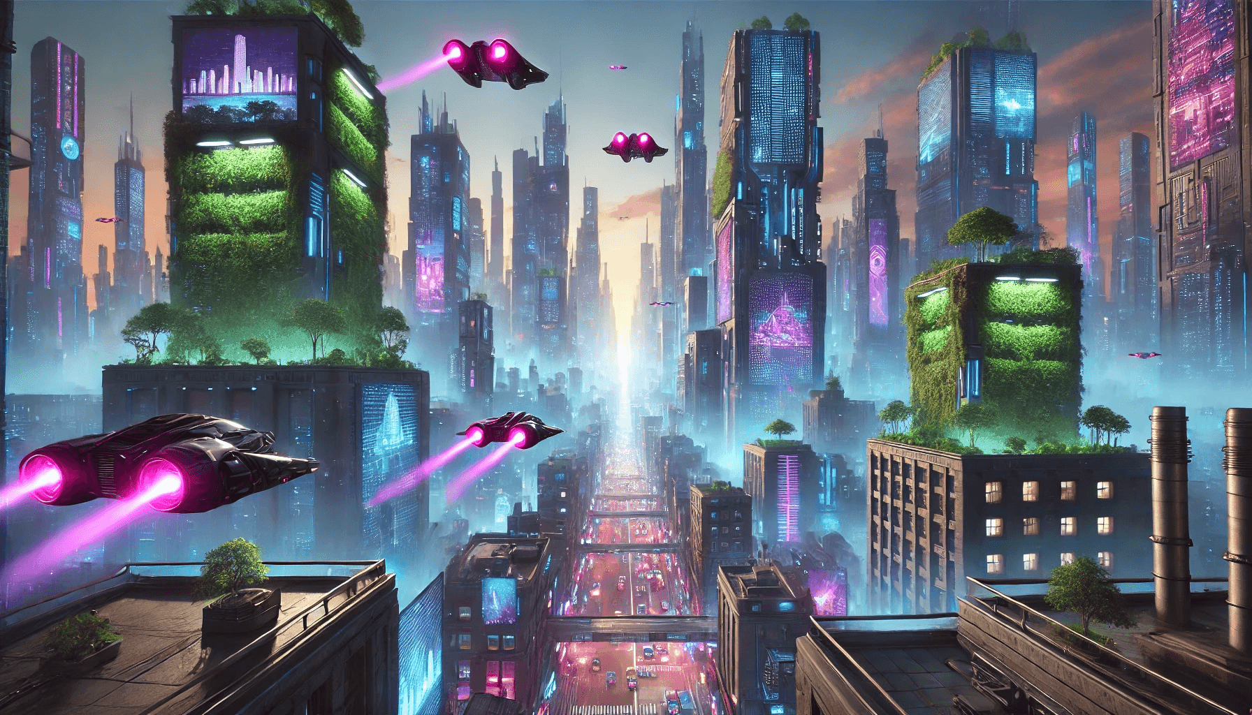 Futuristic Cyberpunk City