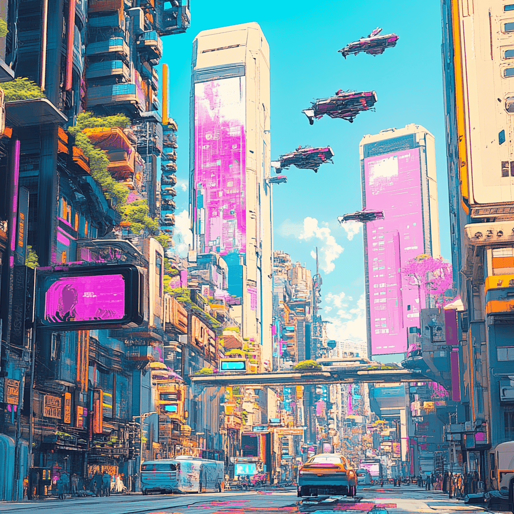 Futuristic Cyberpunk City